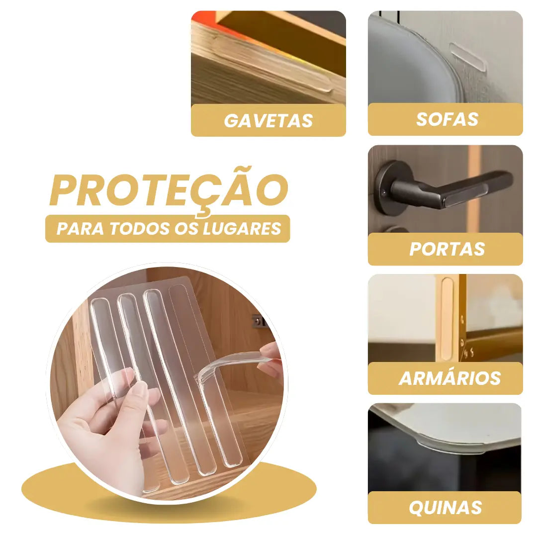 SoftFix® – Protetor de Impacto em Silicone (Elimina Batidas, Barulhos e Arranhões) - Leve Mais e Pague Menos!