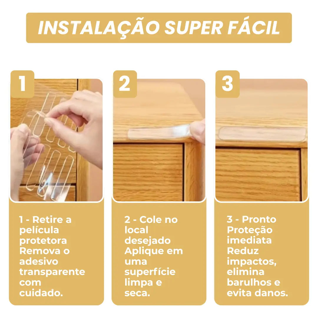 SoftFix® – Protetor de Impacto em Silicone (Elimina Batidas, Barulhos e Arranhões) - Leve Mais e Pague Menos!