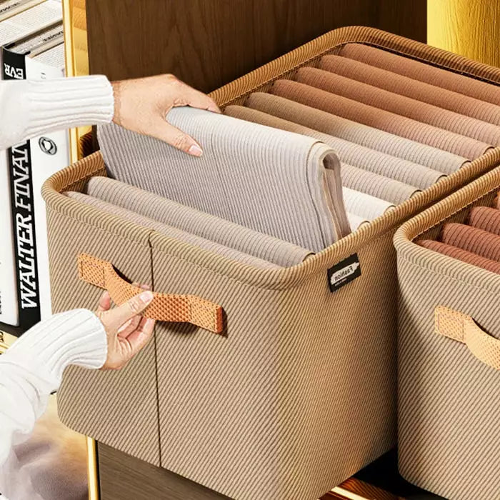 [Compre 1 Leve 3] Organizador de Roupas Dobrável Imperial Box® + Brinde: Cabide Flexível 9 em 1