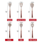 Kit Utensílios de Cozinha Silicone 10 Peças Com Organizador Rosé Elegance Home