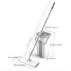MaxClean® - Mop Mágico Profissional com Balde  - Lava, Seca e Tira o Pó  + 4 Refis de Brinde