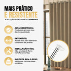 SmartPro® - Varão Extensível de Cortina Ajustável (Instalação Sem Furos e Sem Sujeira) - Frete Grátis!