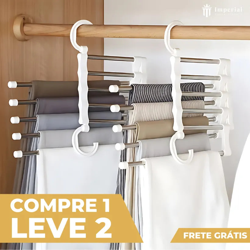 ImperialFlex® - Cabide Flexível 5 em 1 (Compre 1 e Leve 2) - Queima de Estoque!