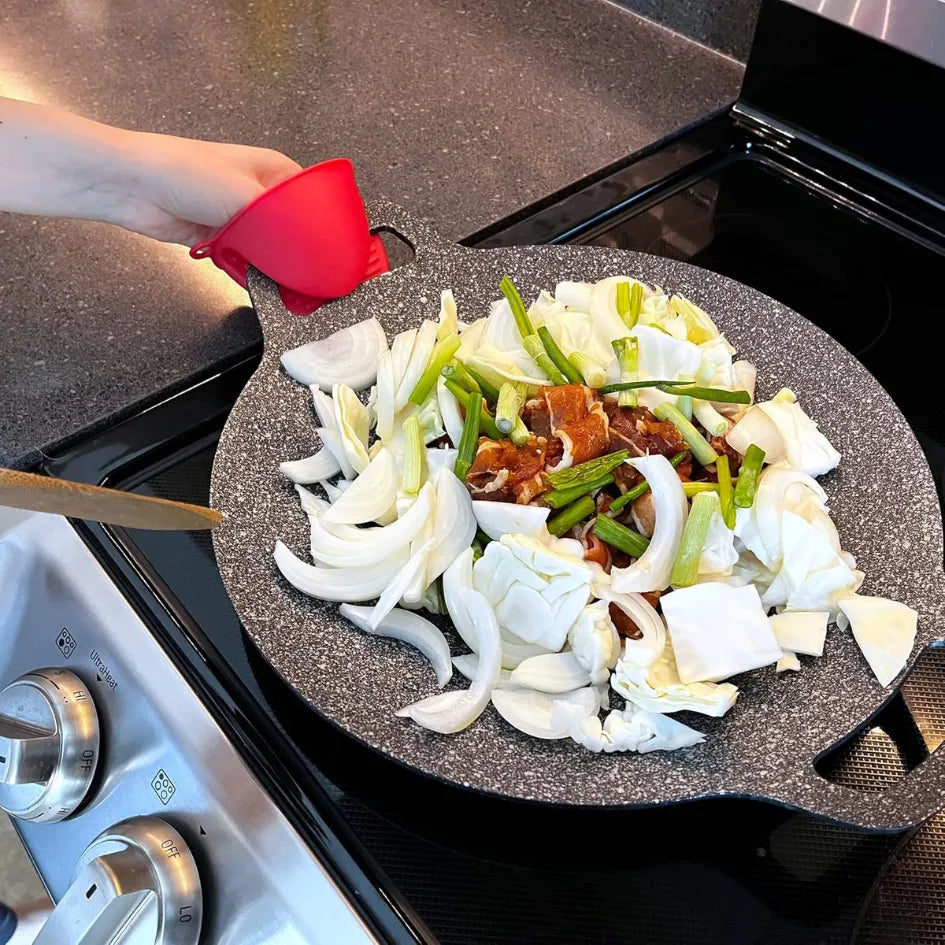 CookFlex™ – Frigideira de Pedra Vulcânica Antiaderente (Cozinhe sem Ól – Imperial Organizadores
