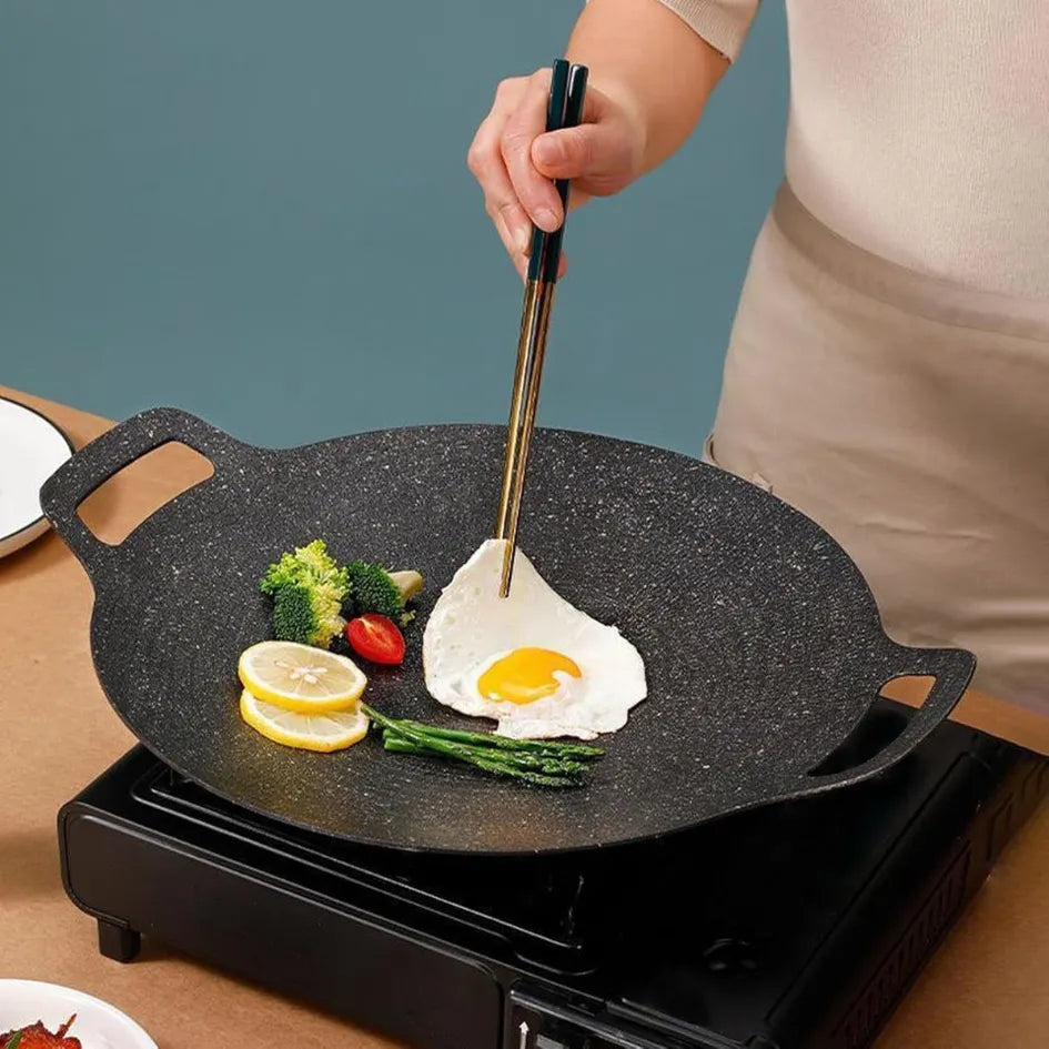 CookFlex™ – Frigideira de Pedra Vulcânica Antiaderente (Cozinhe sem Ól – Imperial Organizadores