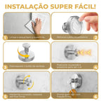 FixPro® – Gancho de Ventosa Premium (Fixação Ultra Forte sem Furos!) – Compre 1 Leve 2!