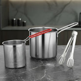 Panela Fritadeira Com Cesto Inox FryChef® + Brinde: Espátula de Inox