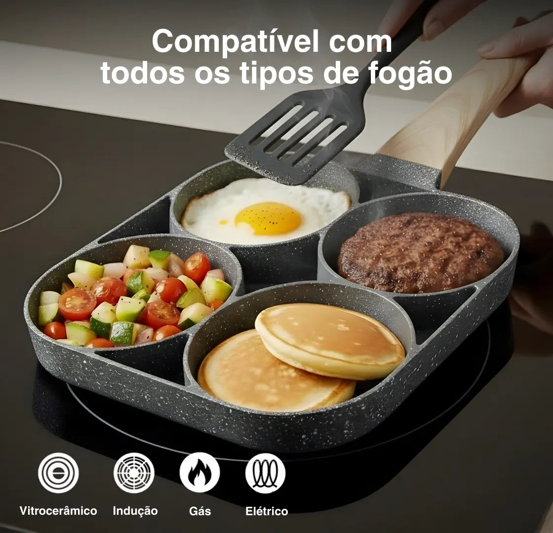 FryChef® – Frigideira 4 em 1 Antiaderente Premium