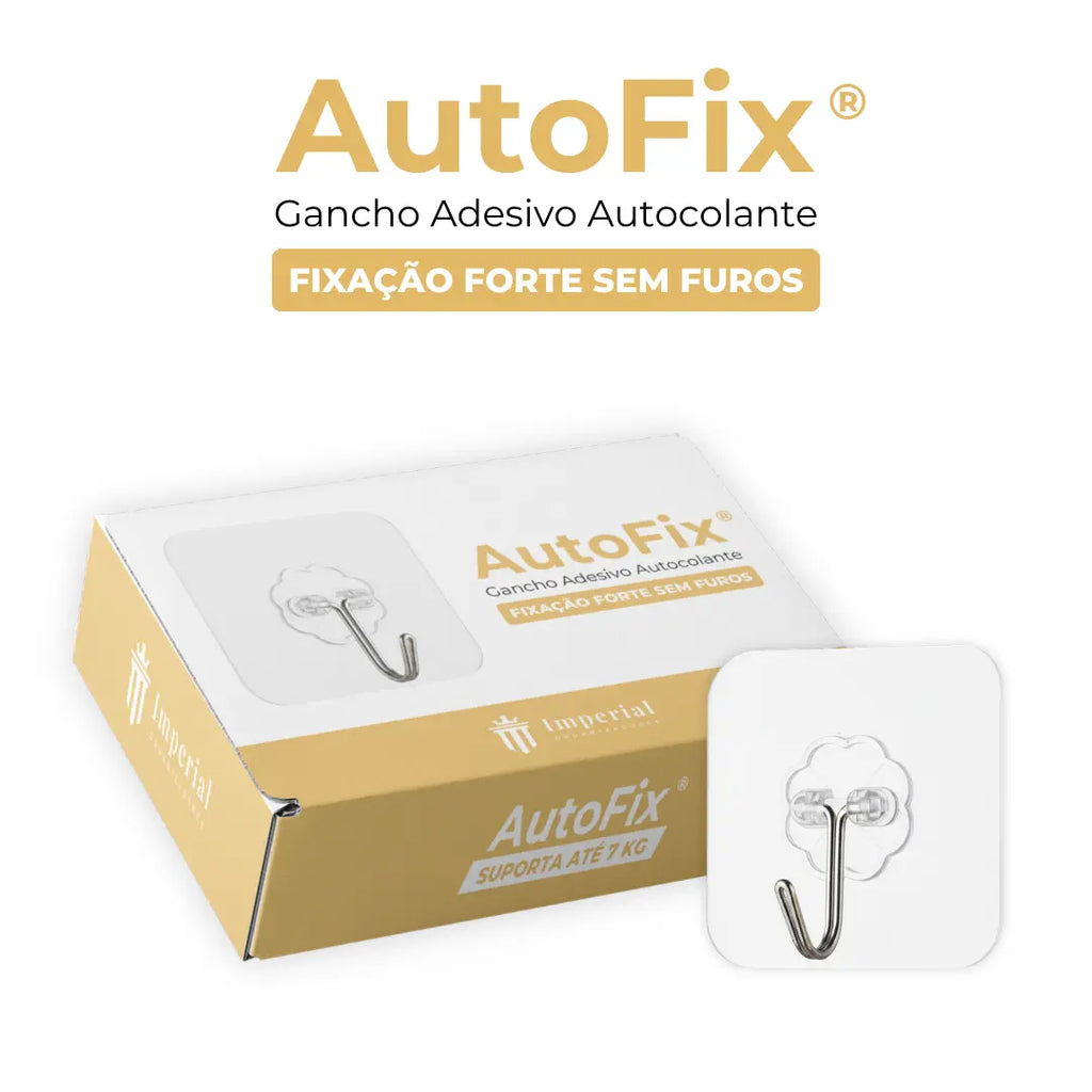 AutoFix® – Gancho Adesivo Autocolante para Parede (Fixação Forte sem Furos) – Leve Mais e Pague Menos!