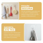 AutoFix® – Gancho Adesivo Autocolante para Parede (Fixação Forte sem Furos) – Leve Mais e Pague Menos!