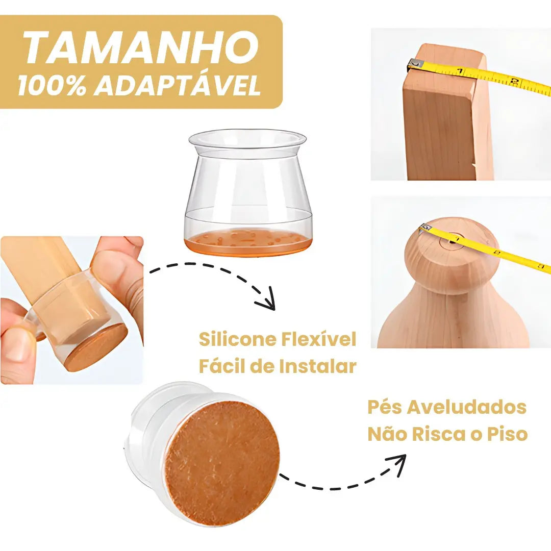 tampas de silicone para pés de móveis 